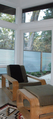 Master bedroom window view of a Carmel Valley residence project by KG Bell