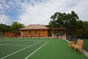 Tennis Court view of the Cordevalle project by KG Bell